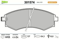 Bremsbelagsatz, Scheibenbremse