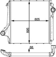 Thumbnail - Intercooler, inlaatluchtkoeler - CI374000P - MAHLE