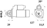 Thumbnail - Startmotor / starter - MS417 - MAHLE