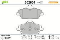Bremsbelagsatz, Scheibenbremse