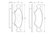 комплект спирачно феродо, дискови спирачки