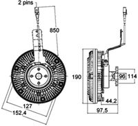 Thumbnail - Koppeling, radiateurventilator - CFC136000P - MAHLE