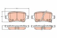 комплект спирачно феродо, дискови спирачки