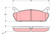 комплект спирачно феродо, дискови спирачки