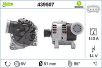 Generator / Alternator VALEO, Cod: 439507