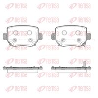 комплект спирачно феродо, дискови спирачки