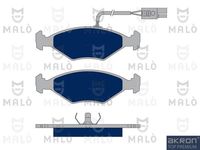 Комплект спирачно феродо, дискови спирачки 1050368 AKRON-MALÒ