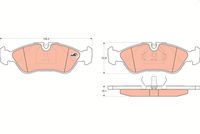 комплект спирачно феродо, дискови спирачки