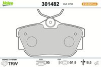 Bremsbelagsatz, Scheibenbremse
