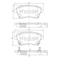 комплект спирачно феродо, дискови спирачки