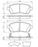 комплект спирачно феродо, дискови спирачки