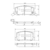 комплект спирачно феродо, дискови спирачки