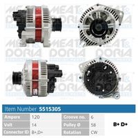 Generator / Alternator MEAT & DORIA, Cod: 5515305