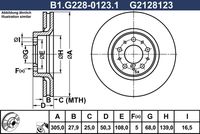 Спирачен диск B1.G228-0123.1 GALFER
