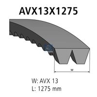 Set curea trapezoidala DT Spare Parts, Cod: 3.34203