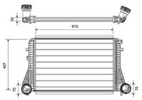 Intercooler, compresor VALEO, Cod: 822962