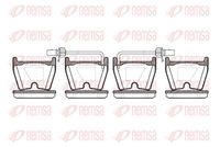 комплект спирачно феродо, дискови спирачки