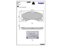комплект спирачно феродо, дискови спирачки