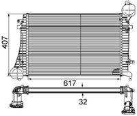 Thumbnail - Intercooler, inlaatluchtkoeler - CI164000P - MAHLE