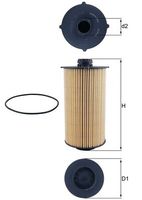 Thumbnail - Oliefilter - OX1186D - KNECHT