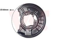 Spritzblech, Bremsscheibe