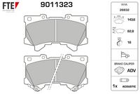 Bremsbelagsatz, Scheibenbremse