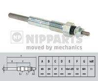 Bujie incandescenta NIPPARTS, Cod: J5719001