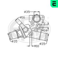 термостат, охладителна течност