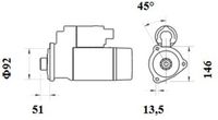 Thumbnail - Startmotor / starter - MS886 - MAHLE