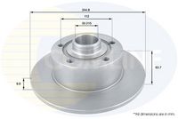 Disc frana COMLINE, Cod: ADC1419