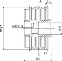 Ελεύθερη περιστροφή γεννήτριας VALEO NEW SPARE PART