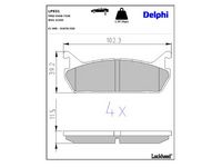 комплект спирачно феродо, дискови спирачки