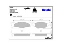 комплект спирачно феродо, дискови спирачки