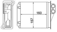 Thumbnail - Kachelradiateur, interieurverwarming - AH168000S - MAHLE