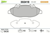 Bremsbelagsatz, Scheibenbremse