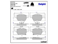 комплект спирачно феродо, дискови спирачки
