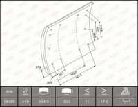 BERAL Remvoeringsset, trommelrem 1