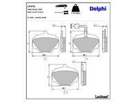 комплект спирачно феродо, дискови спирачки