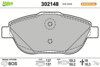 Bremsbelagsatz, Scheibenbremse