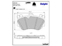 комплект спирачно феродо, дискови спирачки