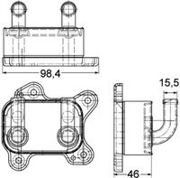 Thumbnail - Oliekoeler, motorolie - CLC168000P - MAHLE