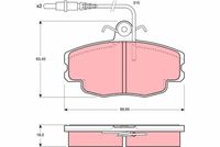 комплект спирачно феродо, дискови спирачки