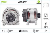 Generator / Alternator VALEO, Cod: 439557