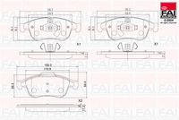 комплект спирачно феродо, дискови спирачки
