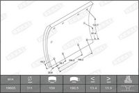 BERAL Remvoeringsset, trommelrem 4