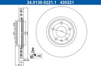 Disc frana ATE, Cod: 24.0130-0221.1