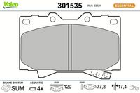 Bremsbelagsatz, Scheibenbremse