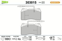 комплект спирачно феродо, дискови спирачки