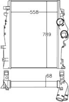 Thumbnail - Intercooler, inlaatluchtkoeler - CI269000P - MAHLE