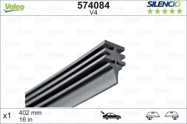 VALEO 574084 Wiper Blade Rubber